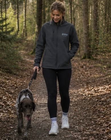 Softshell-jakke med lynlås til kvinder i genanvendt polyester